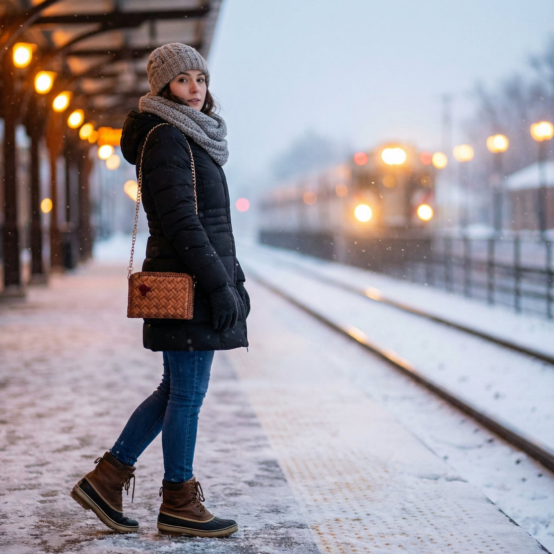 How to Make a Ribbon Purse Look Stylish With Winter Outfits