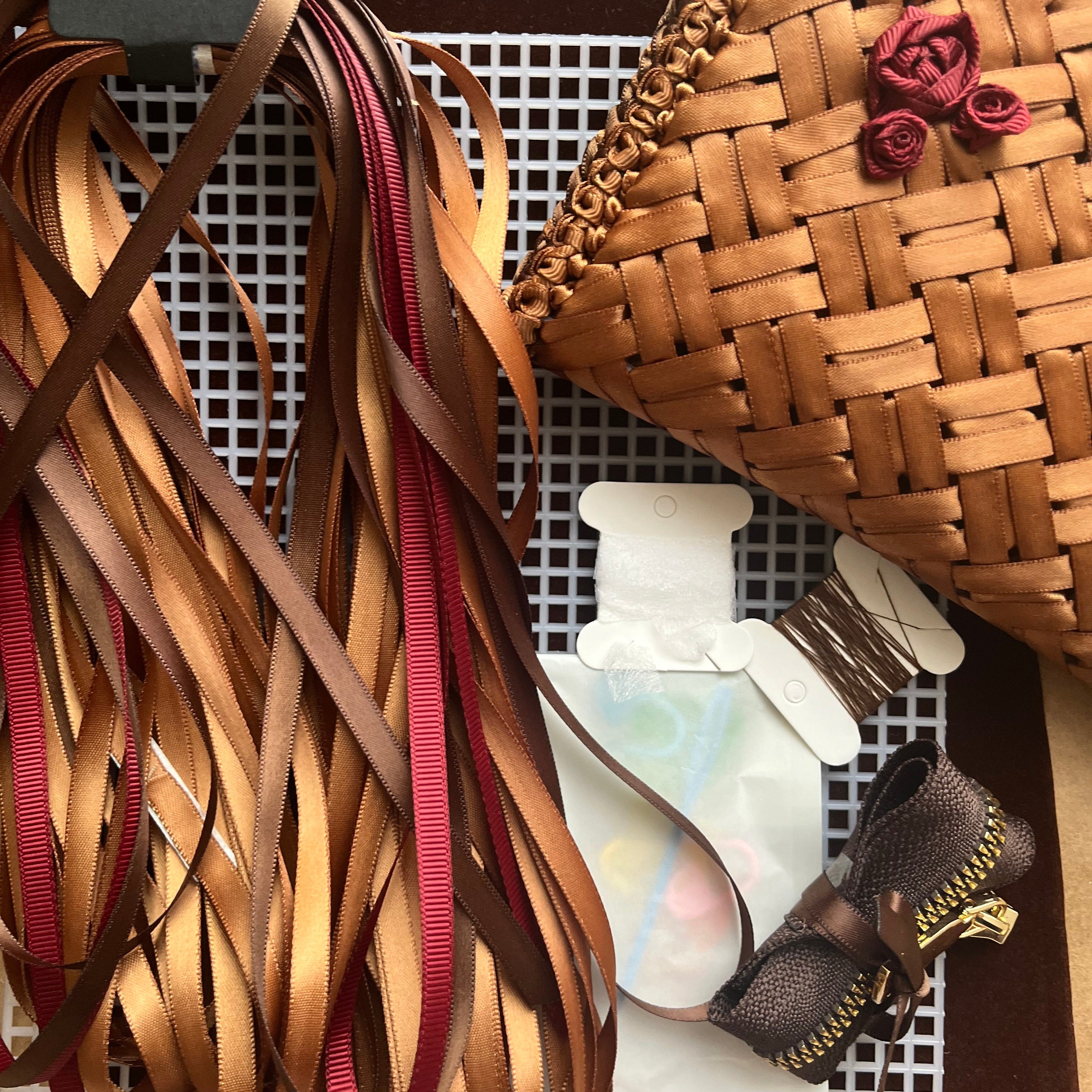 Harmonia Bloom DIY ribbon purse kit – all materials included