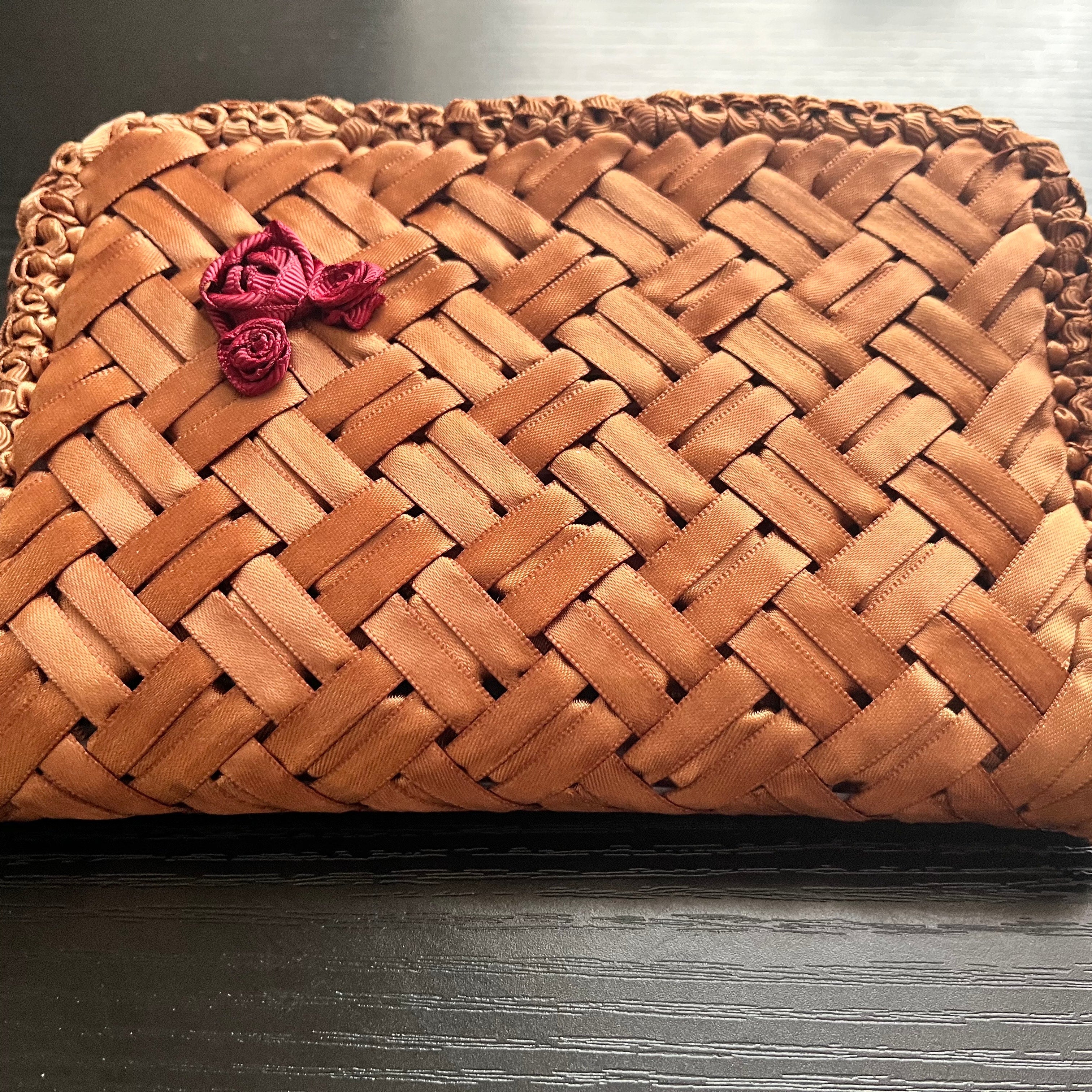 Harmonia Bloom Convertible Bag – Golden Brown (roses)