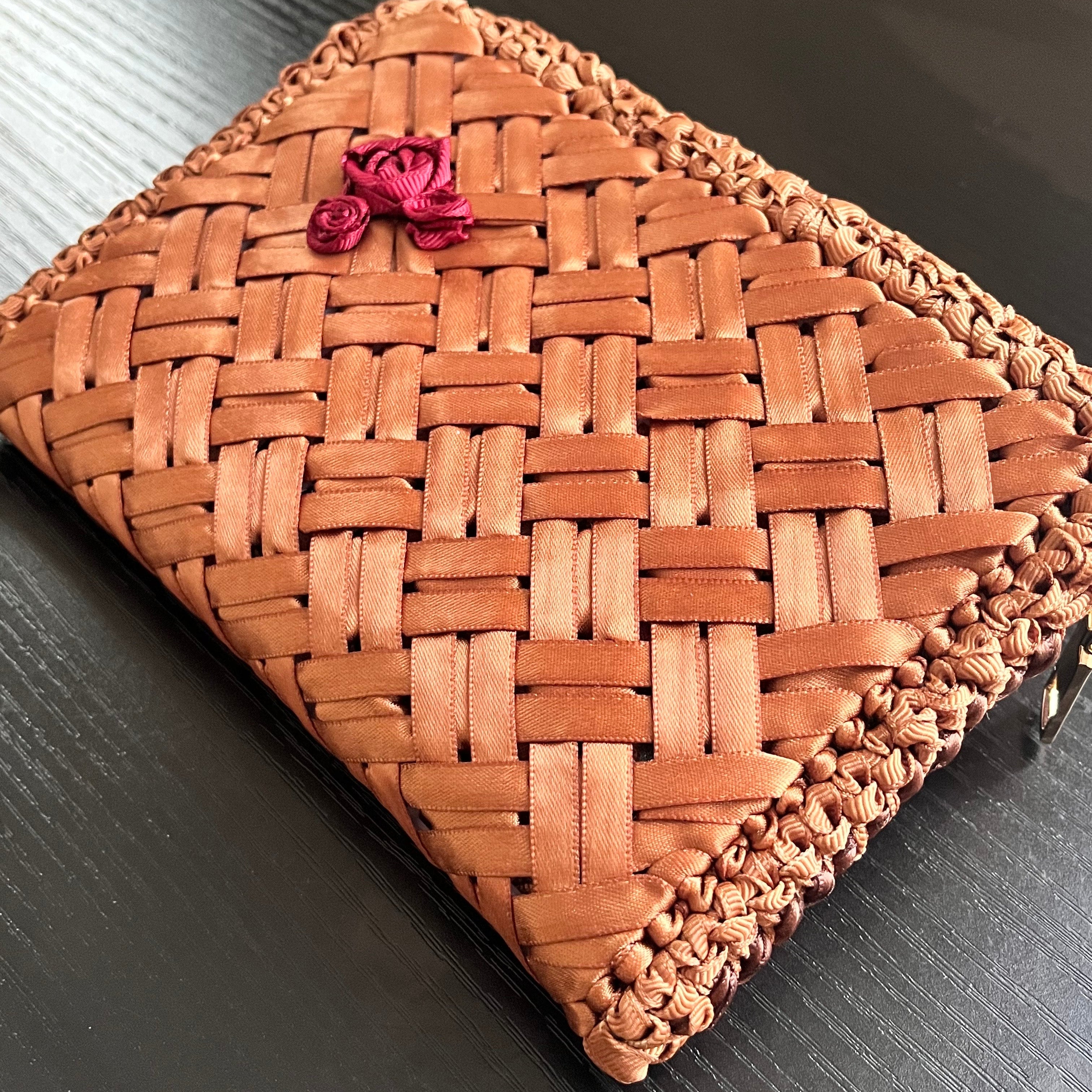 Harmonia Bloom Convertible Bag – Golden Brown (roses)