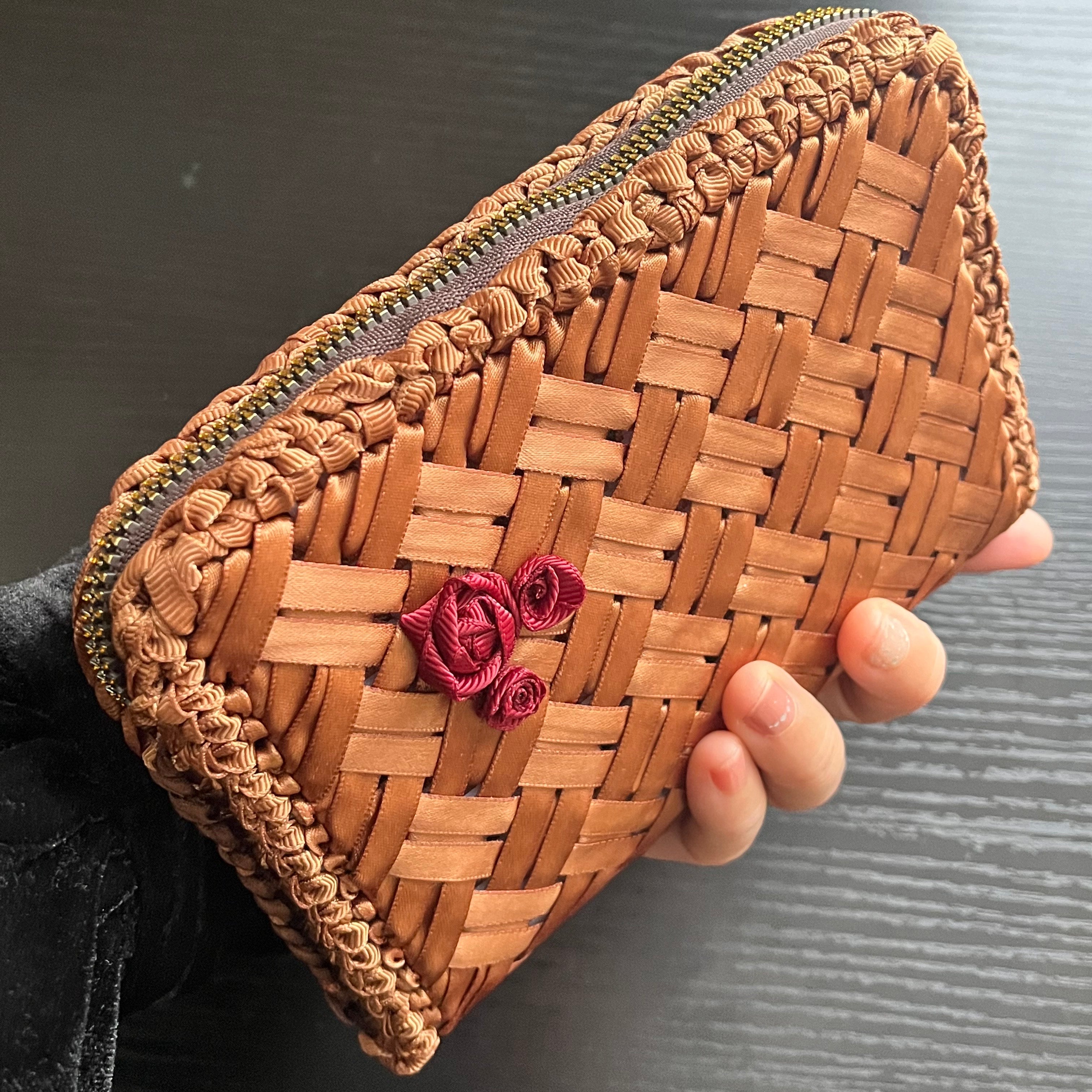 Harmonia Bloom Convertible Bag – Golden Brown (roses)