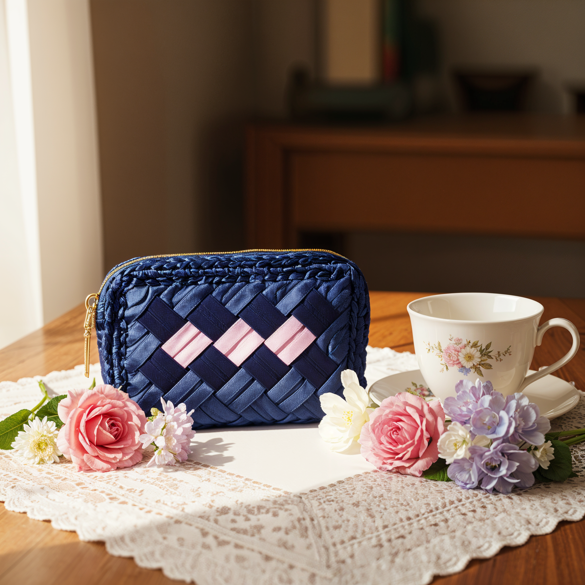 Petite Bloom Purse- Twilight Petal