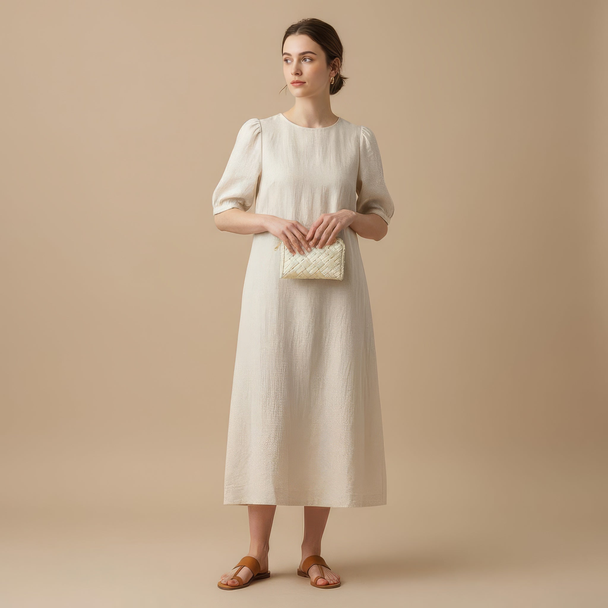 Petite Bloom Purse – Crème Dune